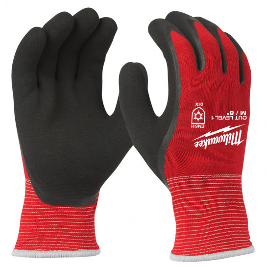 Milwaukee rukavice odolné proti prerezaniu stupeň 1 zimné (1 ks)