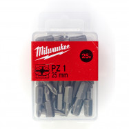 Milwaukee skrutkovací bit PZ 1 25 mm (25 ks)