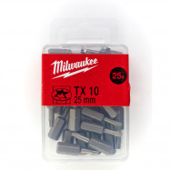 Milwaukee skrutkovací bit TX 10 25 mm (25 ks)