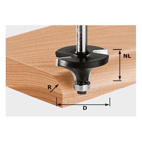 Festool HW S8 D20,7/R4 KL zaobľovacia fréza