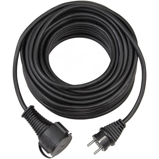 Brennenstuhl kvalitný gumový predlžovací kábel IP44 25m čierny H05RR-F 3G1,5