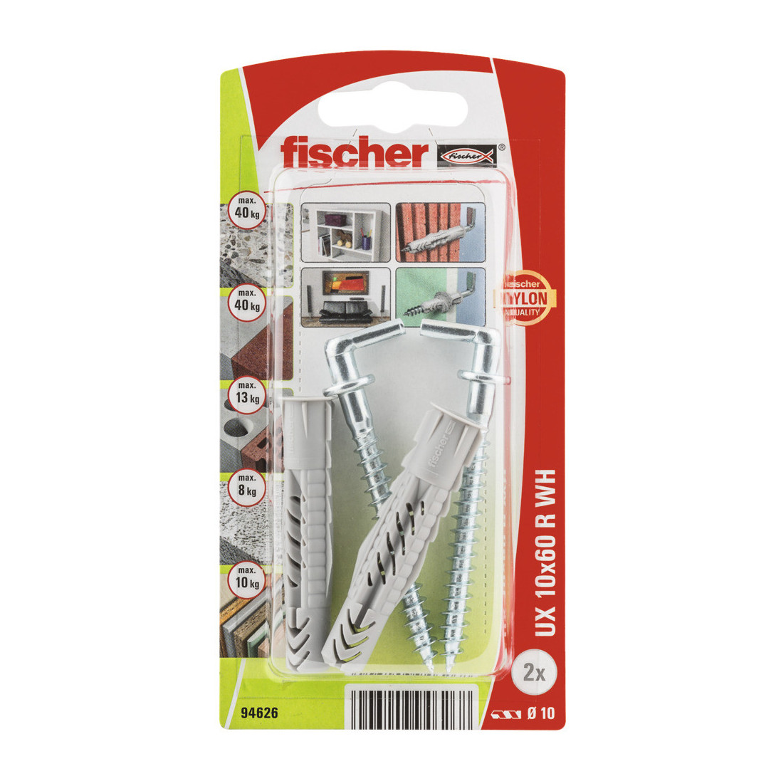Fischer UX 10 x 60 R WH hmoždinka so skobou (2 ks) montana.sk