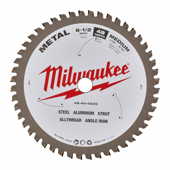 Milwaukee pílový kotúč na kov 165 x 15.87 x 1.6 mm 48z
