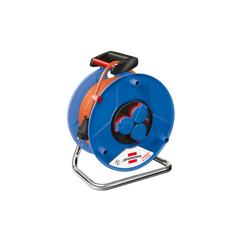 Enrouleur De Câble Brennenstuhl Garant S 25 M IP44 - Câble H05RR-F 3G1,5, 3 Prises
