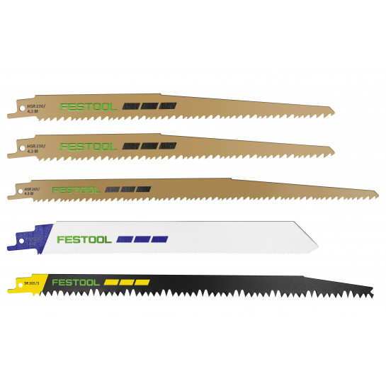 Festool RS-Sort/5 súprava pílových listov pre chvostovú pílu (5 ks)