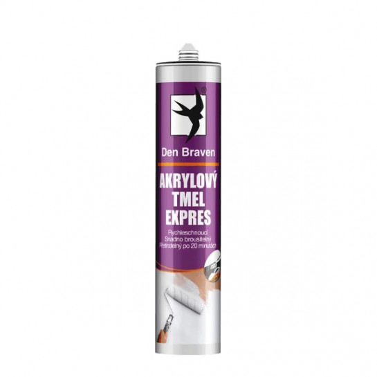 DEN BRAVEN Akrylový tmel EXPRES 280 ml biely