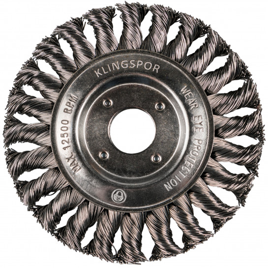 Klingspor BR600Z kruhová drôtená kefa s copmi M14 125 x 14 mm