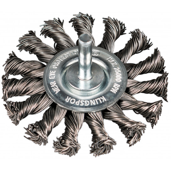 Klingspor BRS600Z kruhová drôtená kefa s copmi so stopkou 75 x 12 x 6 mm