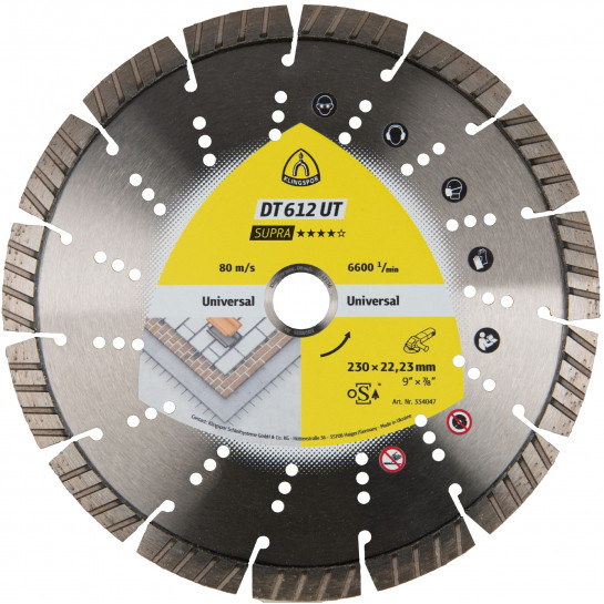 Klingspor DT612UT Supra diamantový rezný kotúč 125 x 2,4 mm