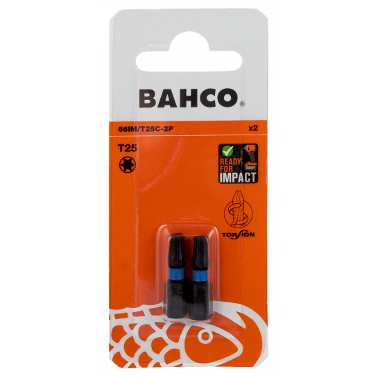 BAHCO skrutkovací bit Torsion T25 25mm (2ks)