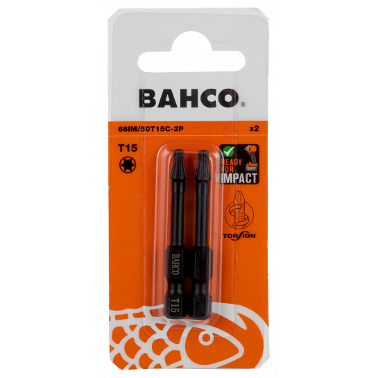 BAHCO bit Torsion T15 50mm (2ks)