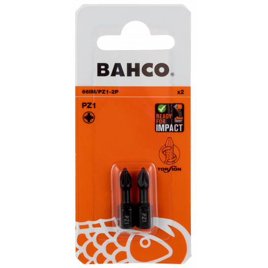 BAHCO skrutkovací bit Torsion PZ1 25mm (2ks)