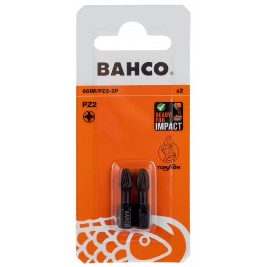 BAHCO skrutkovací bit Torsion PZ2 25mm (2ks)