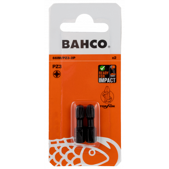BAHCO skrutkovací bit Torsion PZ3 25mm (2ks)