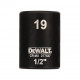 DeWALT nástrčný kľúč Impact 1/2" 19mm