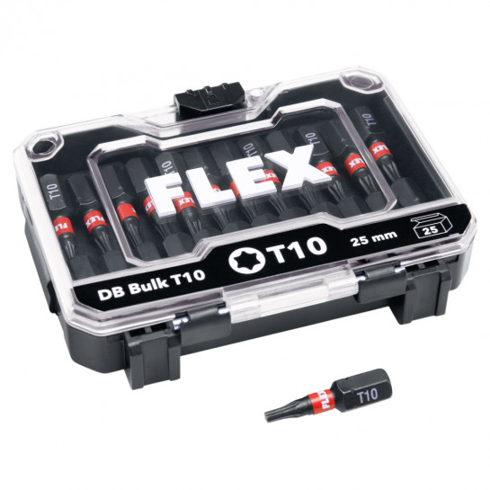 FLEX DB Bulk T10-25mm sada bitov (25ks)