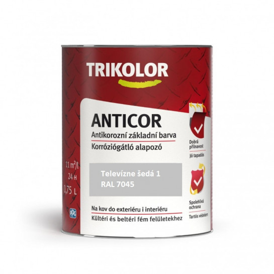 Trikolor Anticor 7045 televízne šedá farba 0,75l