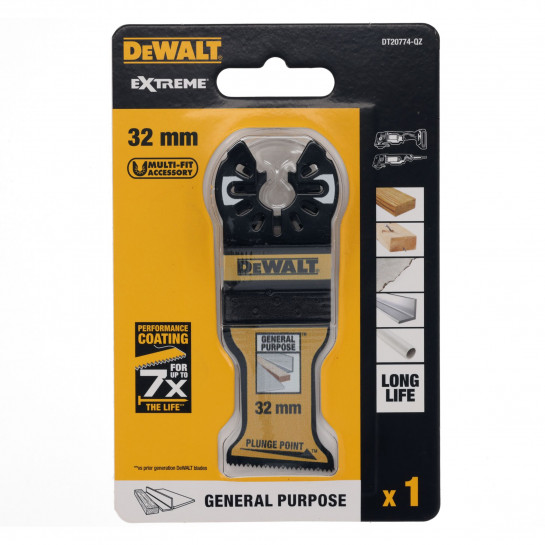 DeWalt 32mm bimetalový nôž s ponorným hrotom