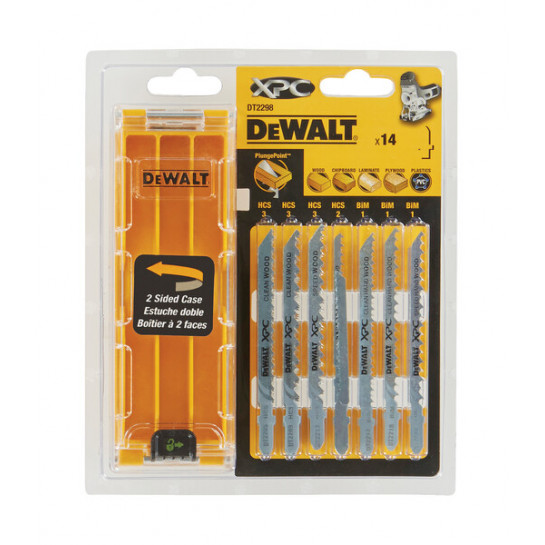 DeWALT DT2298-QZ Sada pílových listov EXTREME® PRECISION HCS na drevo (14ks)