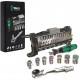 WERA Bity, hlavice a račňa 1/4" Zyklop Tool-Check PLUS s držiakom 889/4/1 K (39ks)