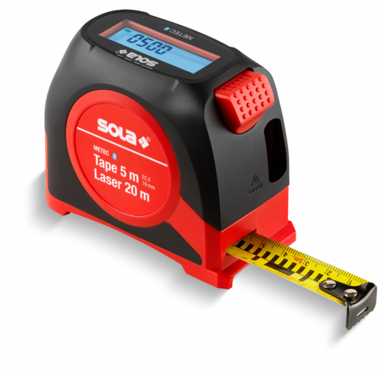 SOLA METEC digitálny zvinovací meter s laserovým diaľkomerom