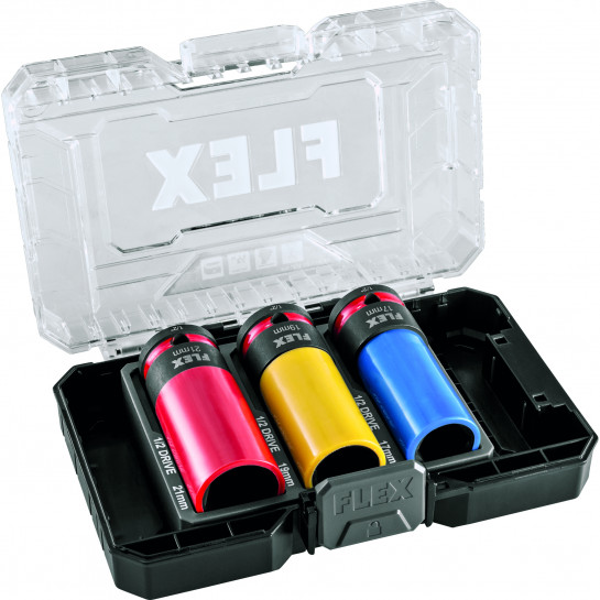 FLEX IPS D17-21 1/2" Set sada nástrčných kľúčov 1/2" (3ks)