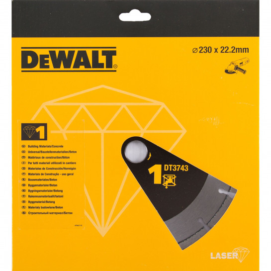 DeWALT DT3743-XJ Diamantový rezný kotúč 230mm x 22,2mm x 2,4mm