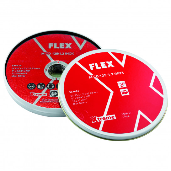 FLEX M-CD 125/1.2 INOX VE10 rezný kotúč 125x1,2mm (10ks)