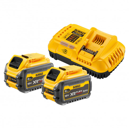DeWALT DCB118T2 XR FLEXVOLT nabíjačka + 2x FLEXVOLT akumulátor 6,0Ah