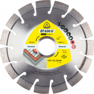 Klingspor DT600U Supra diamantový rezný kotúč 125 x 22,23 mm