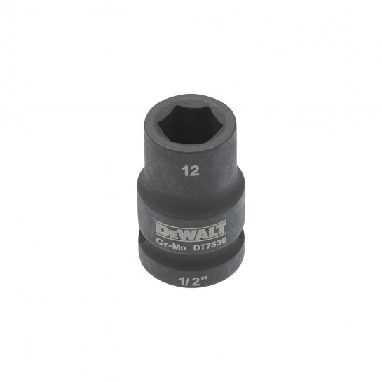DeWALT kľúč nástrčný Impact 1/2" 12mm (krátky)